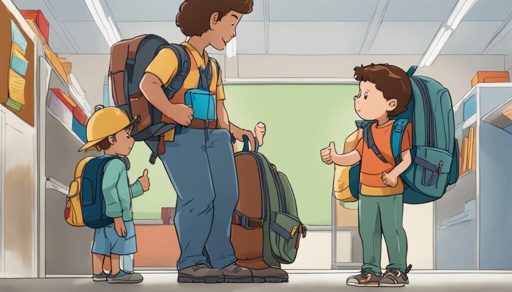 finding the right size backpack for kindergarten