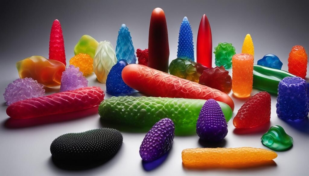 rubber and jelly dildos