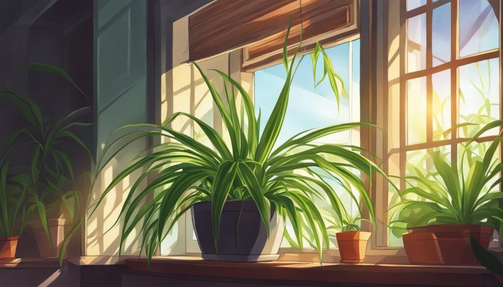 spider plant light requirements